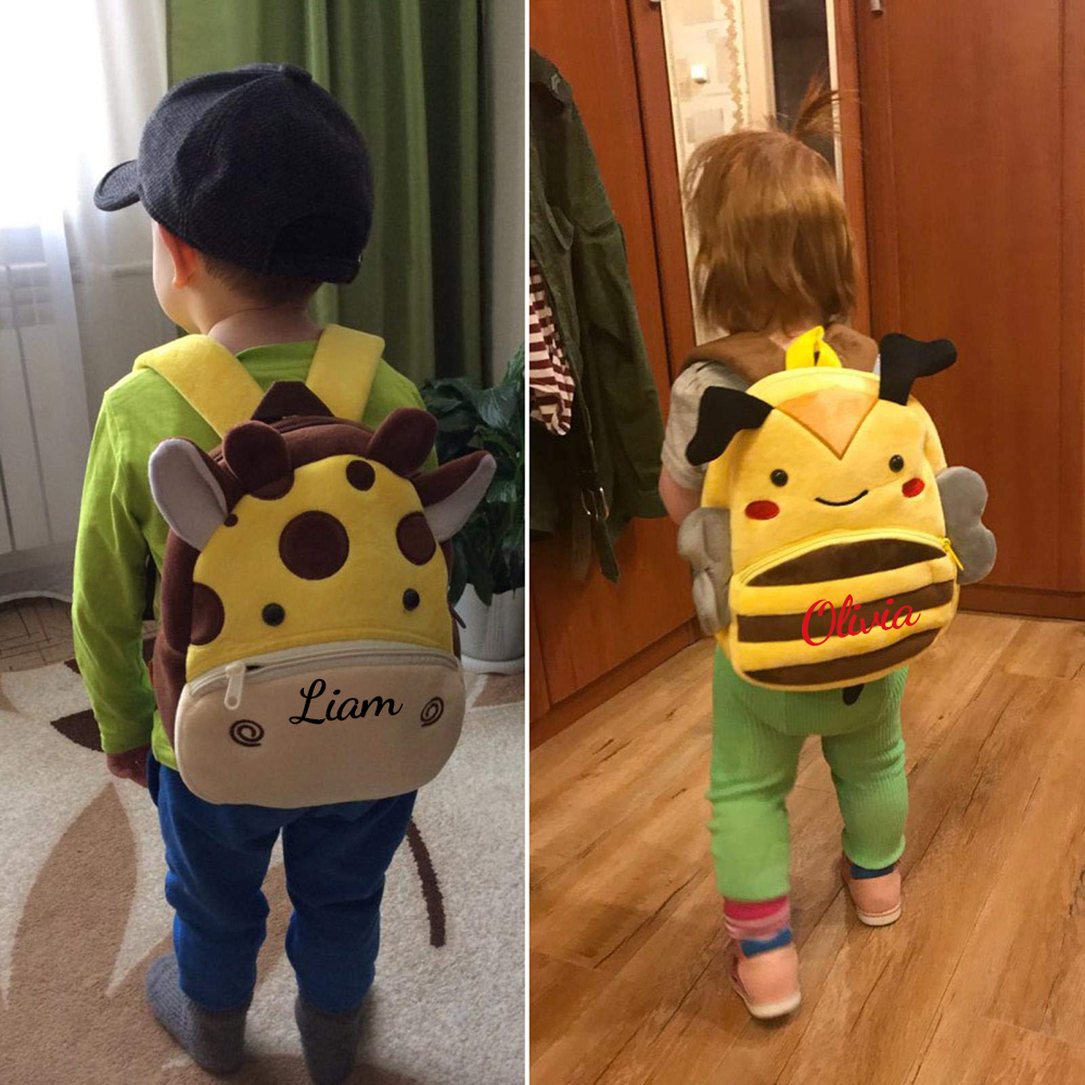 Personalized Cute Giraffe Animals Toddler Backpack