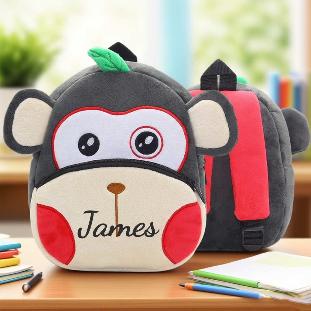 Personalized Cute Monkey Animals Toddler Backpack