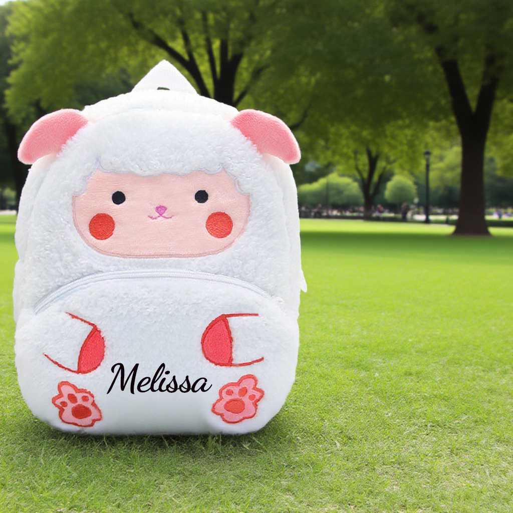 Personalized Cute Lamb Animals Toddler Backpack