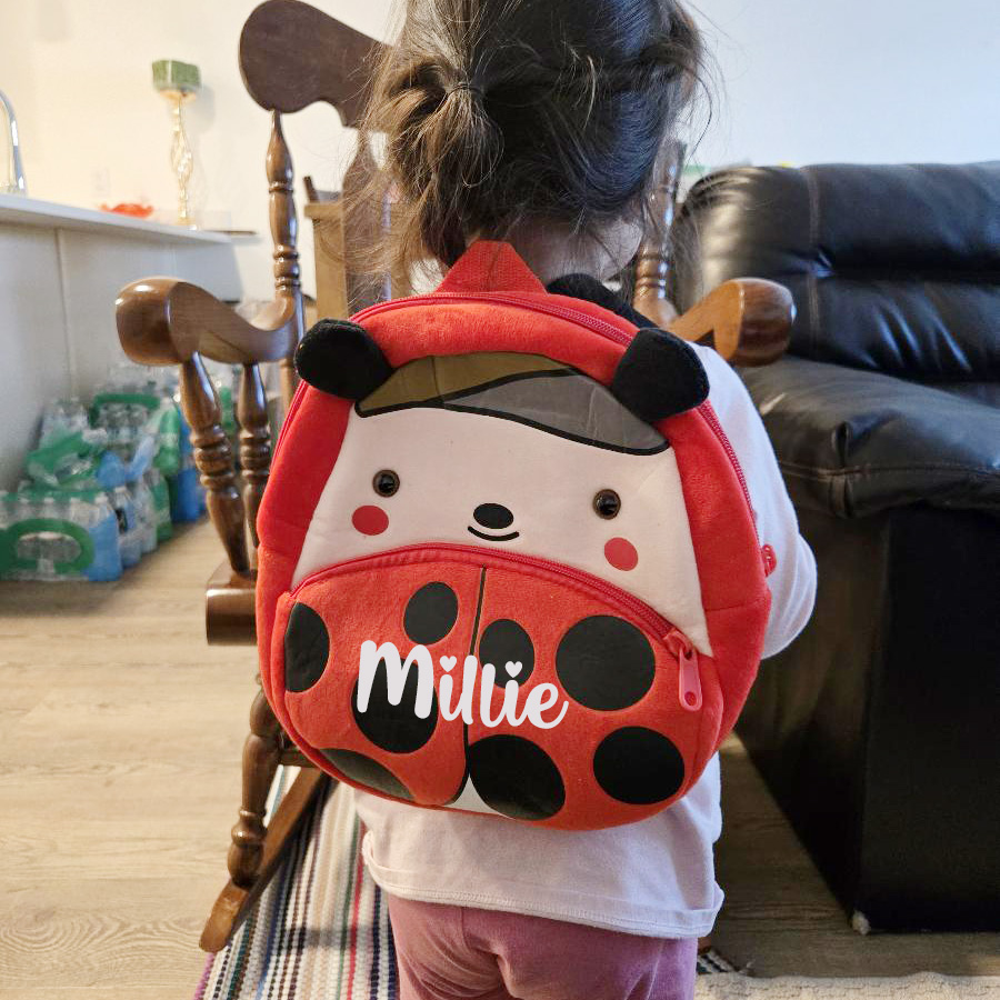 Personalized Cute Ladybug Animals Toddler Backpack