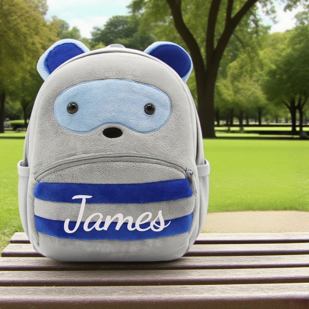 Personalized Cute Raccoon Animals Toddler Backpack