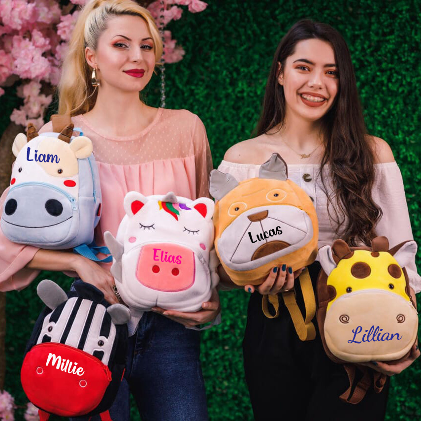 Personalized Cute Giraffe Animals Toddler Backpack