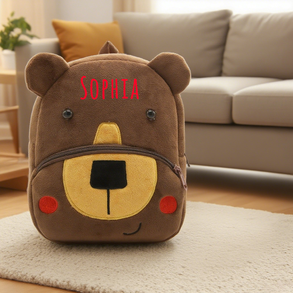 Personalized Cute Bear Animals Toddler Backpack