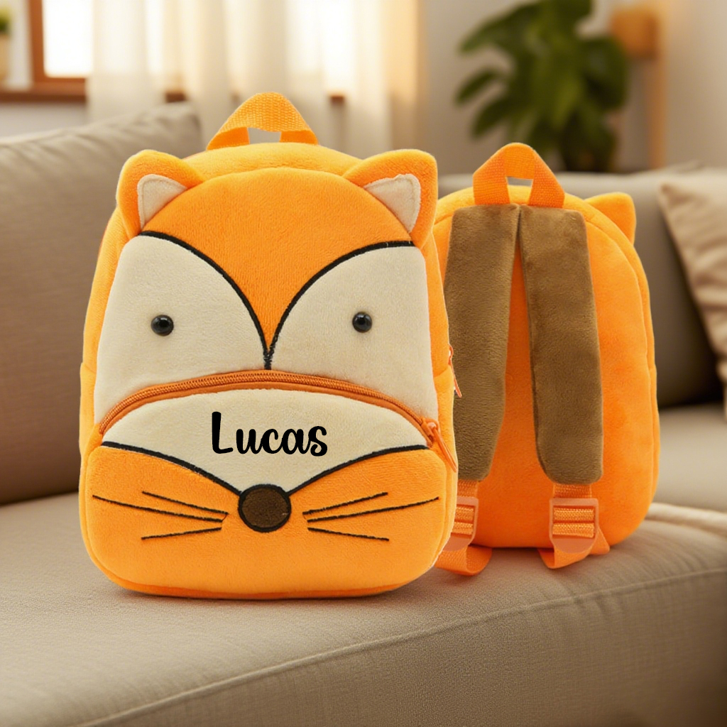 Personalized Cute Fox Animals Toddler Backpack