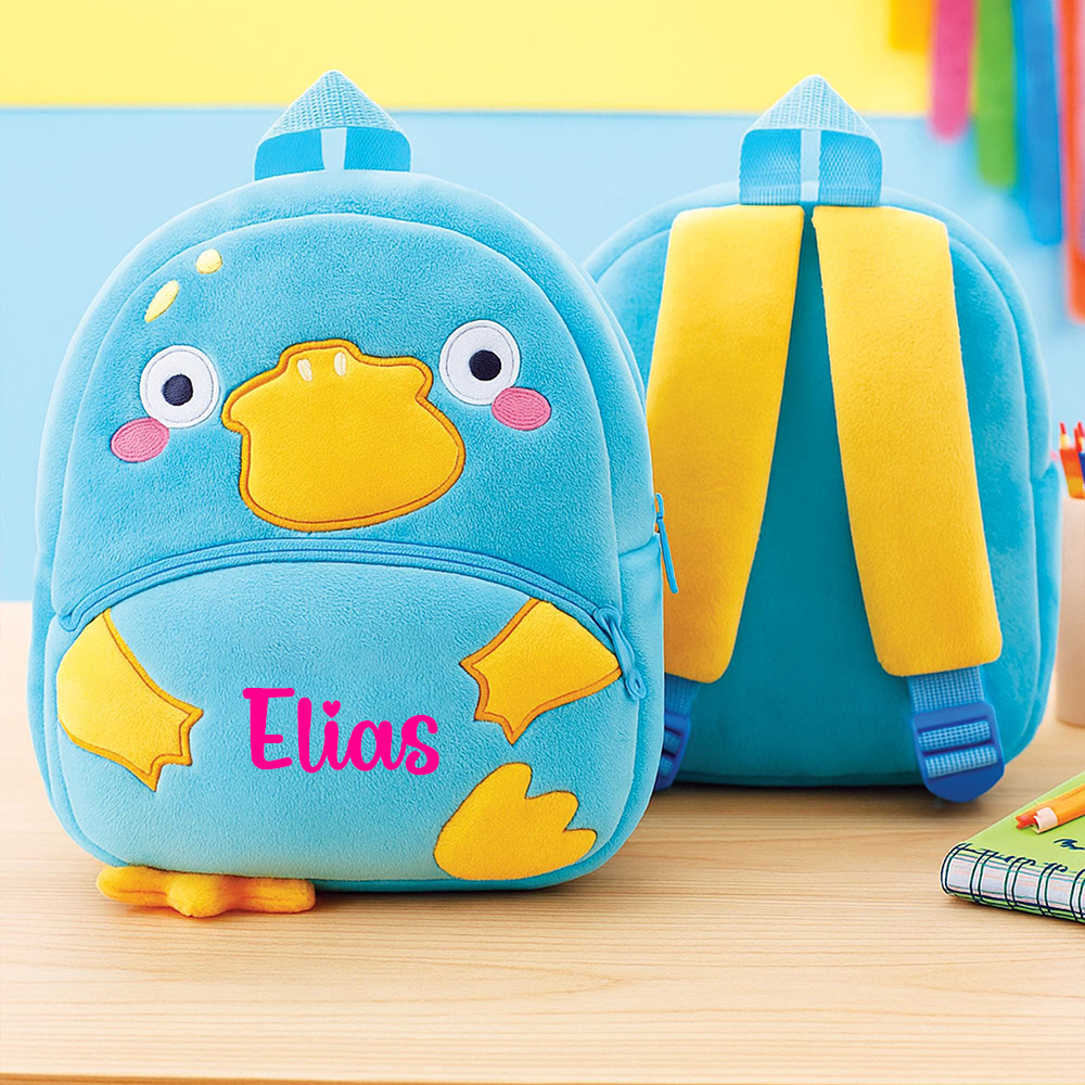Personalized Cute Platypus Animals Toddler Backpack