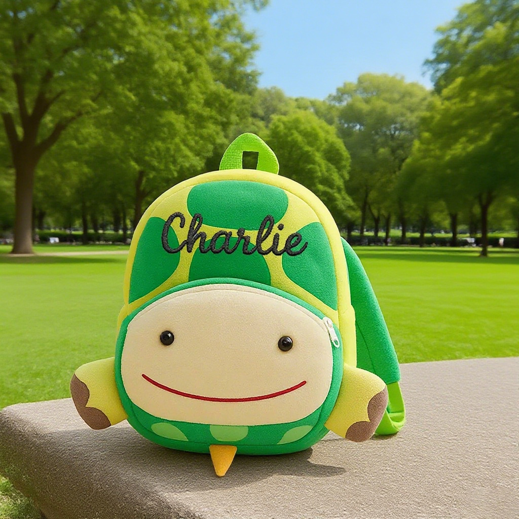 Personalized Cute Turtle Animals Toddler Backpack