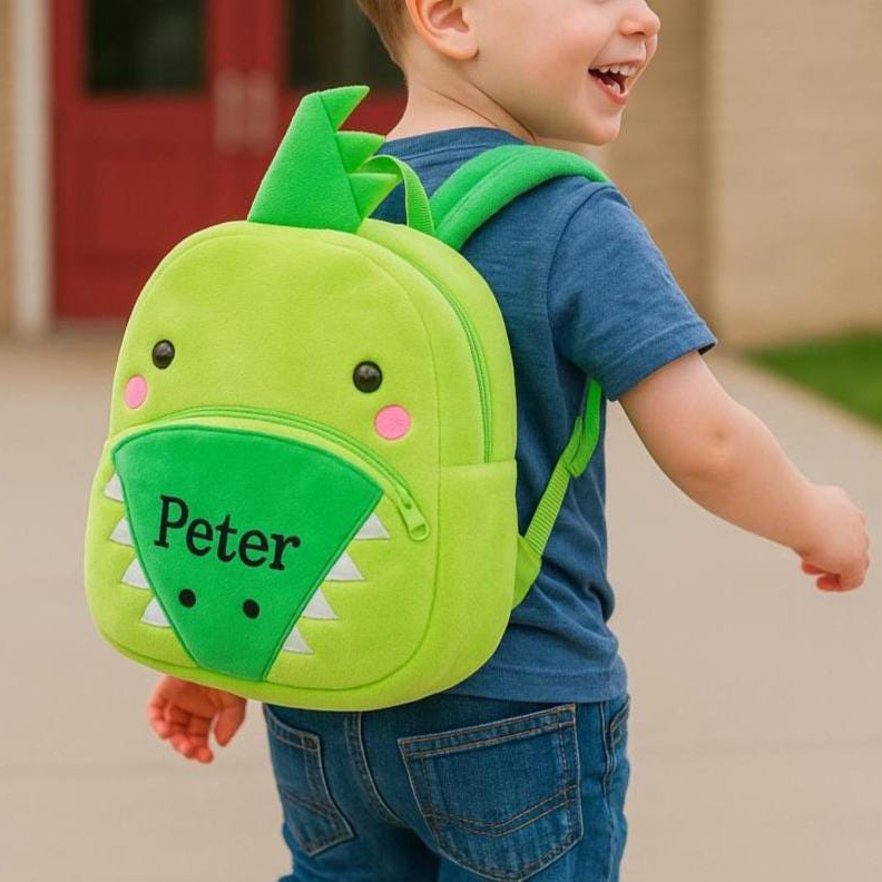 Personalized Cute Crocodile Animals Toddler Backpack