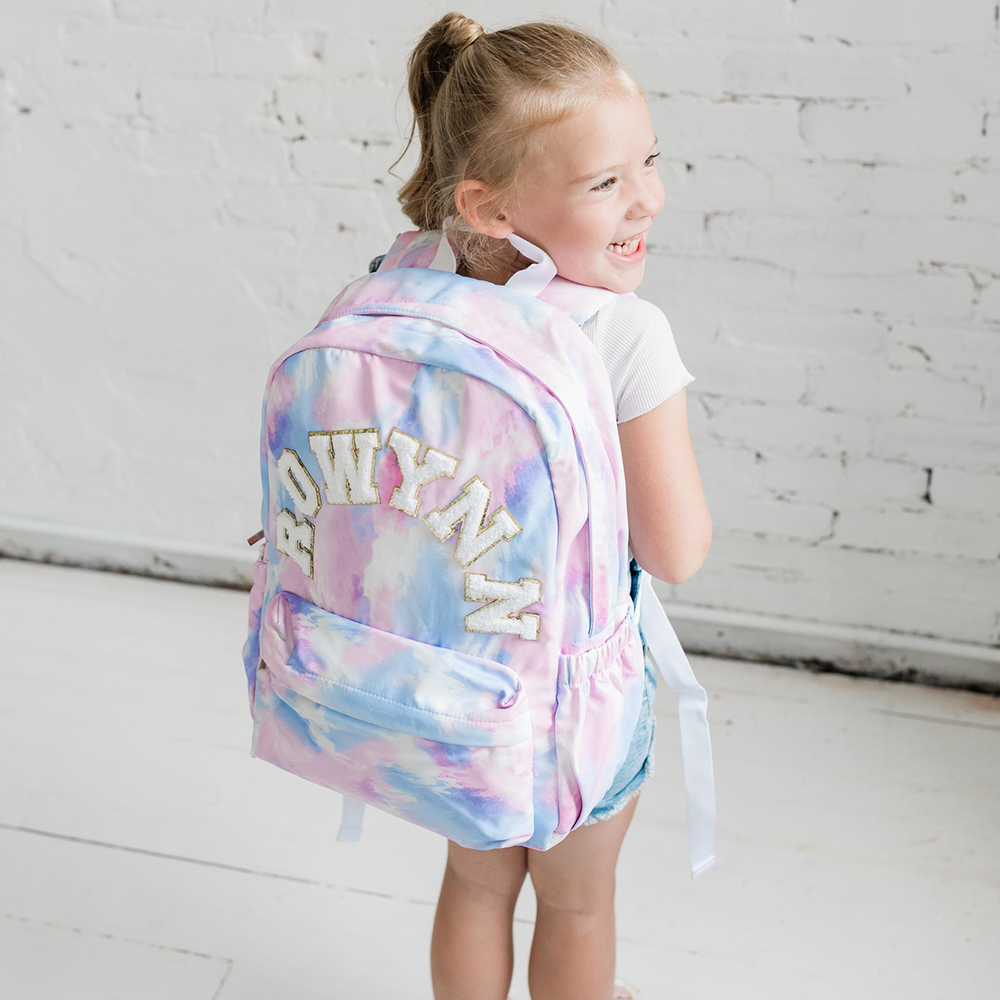 Personalized Lovely Tie-Dye 3 in 1 School Backpack Set