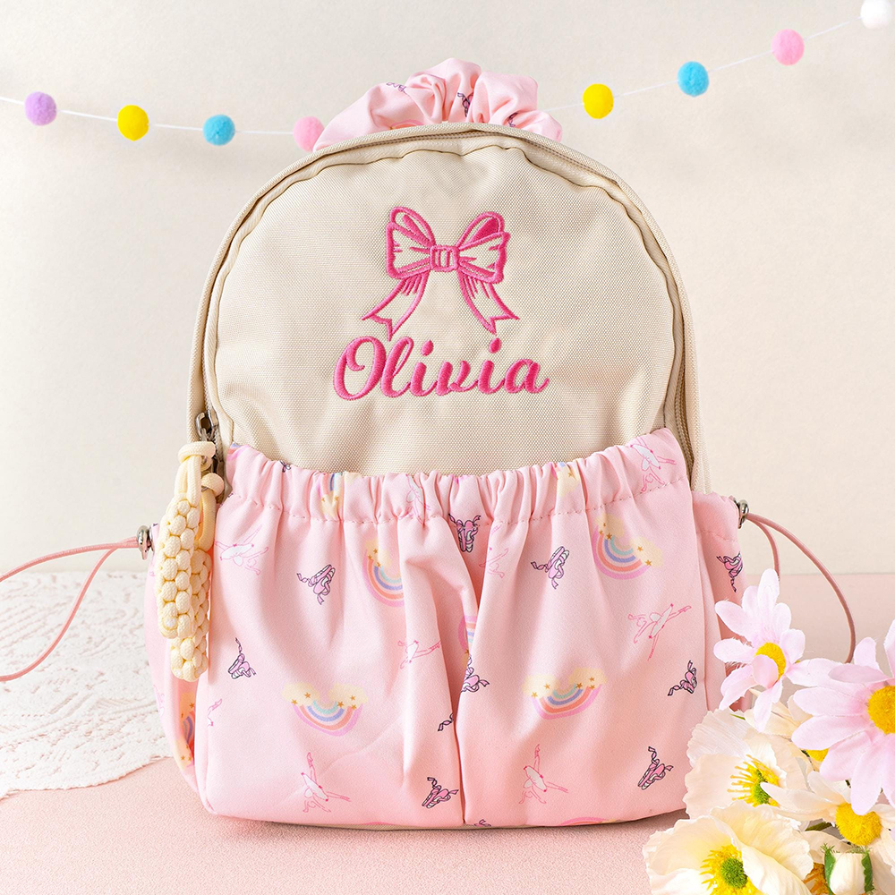 Personalized Embroidery Little Girls Dance Backpack