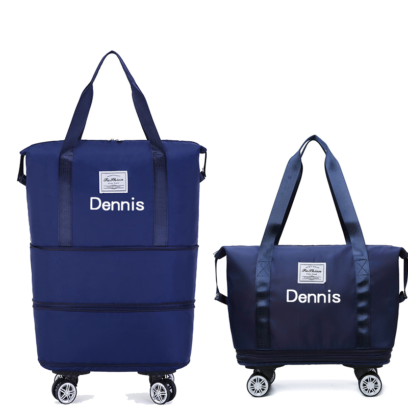  Personalised Expandable Foldable Duffle Bag with Wheels