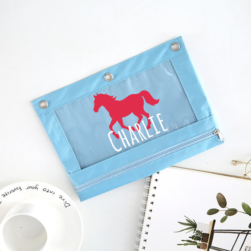 Personalized Original Canvas Zipper Kid Pencil Case