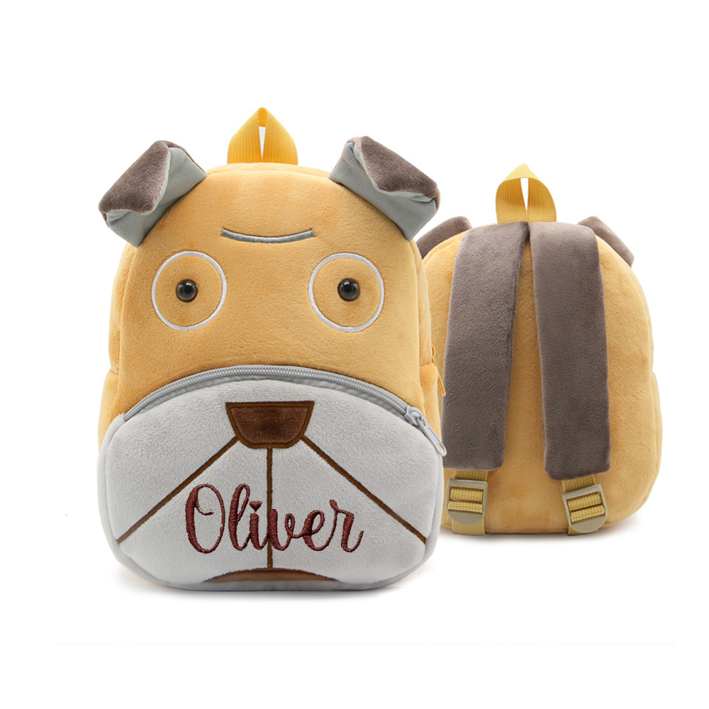 Personalized Embroidery Cartoon Animals Backpack