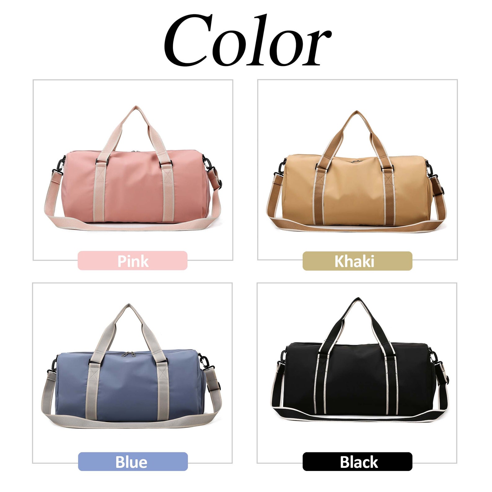 Personalized Embroidery Oxford Fabric Duffle Bag