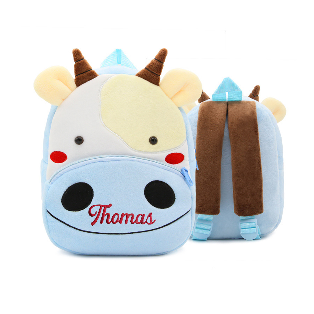 Personalized Embroidery Cartoon Animals Backpack