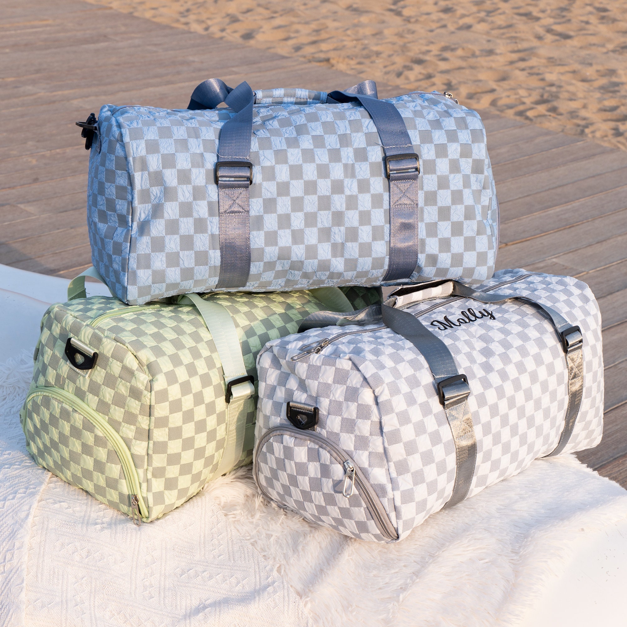 Personalized Embroidery Oxford Fabric Duffle Bag