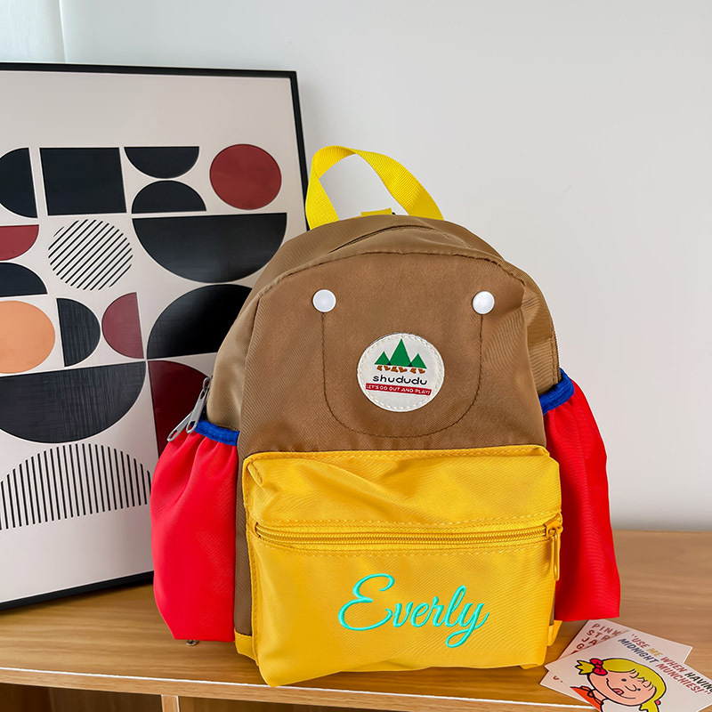 Personalized Embroidery Kid Color Backpack