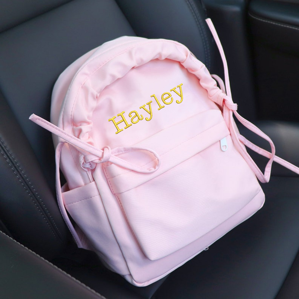 Personalized Embroidery Kids Color School Backpack