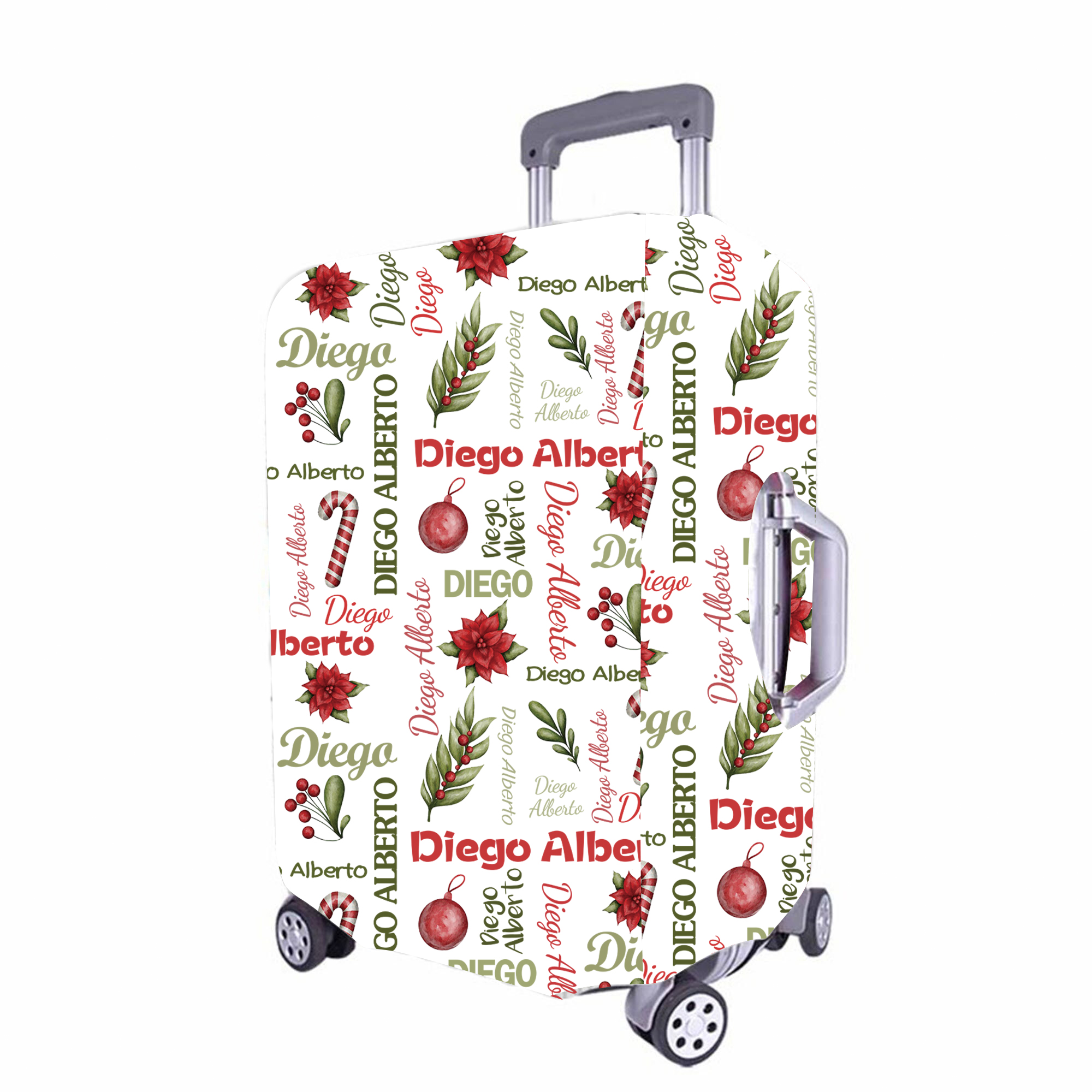 Personalized Christmas High-elastic Suitcase Protector Luggage Cover