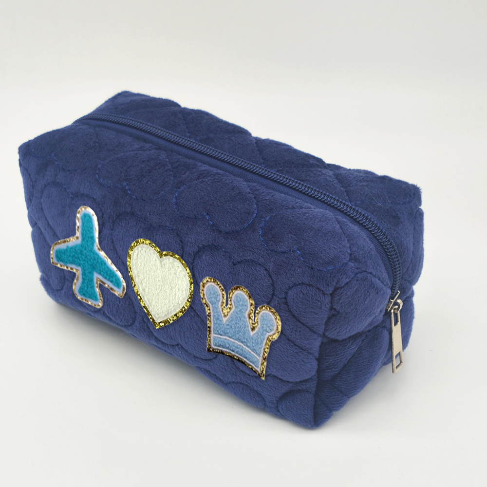 Personalized Chenille Letter Fluffy Storage Bag