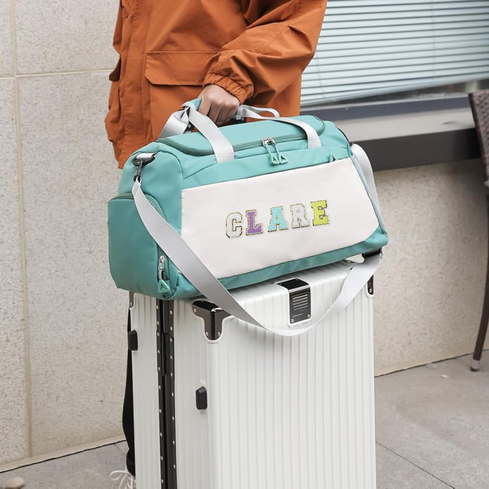 Personalized Name Weekender Travel Duffle Bag