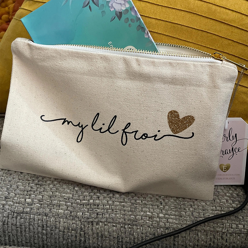 Personalized Multicolor Canvas Portable Makeup Bags