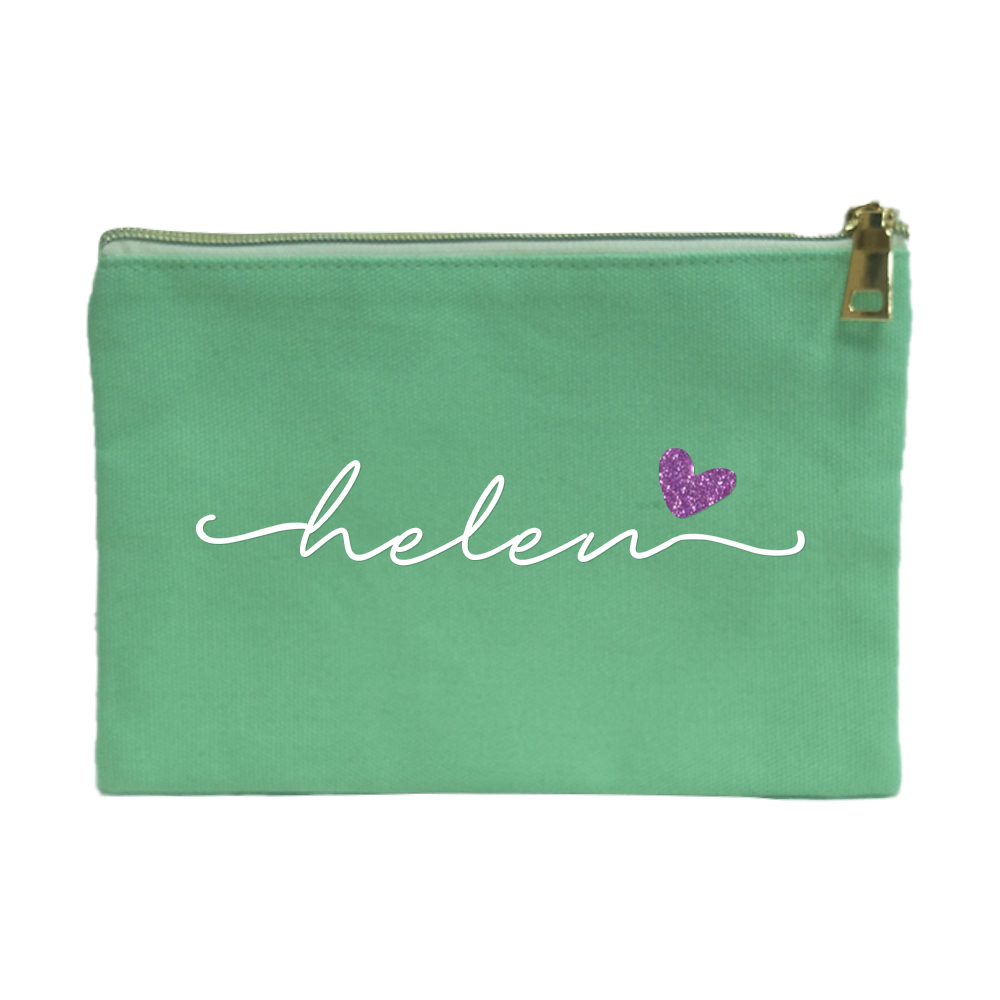 Personalized Multicolor Canvas Portable Makeup Bags
