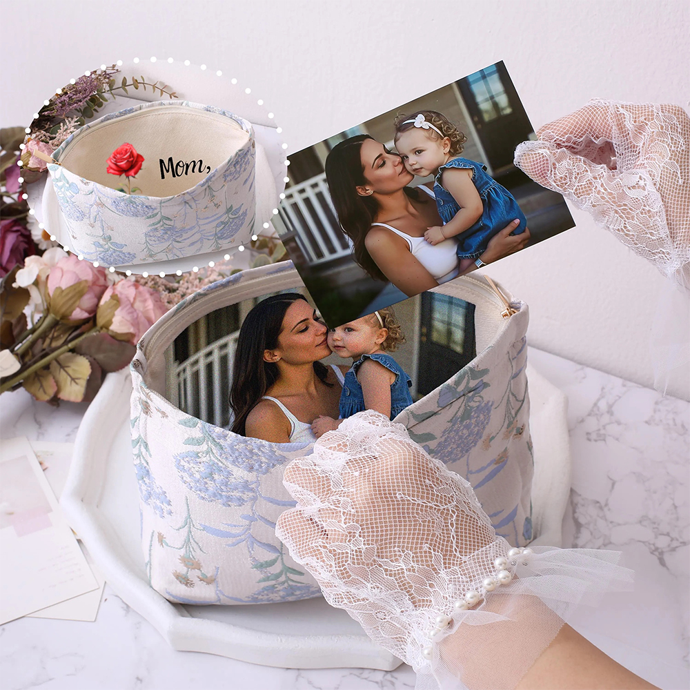 Personalised Handmade Lining Photo Purse Gift For Mom