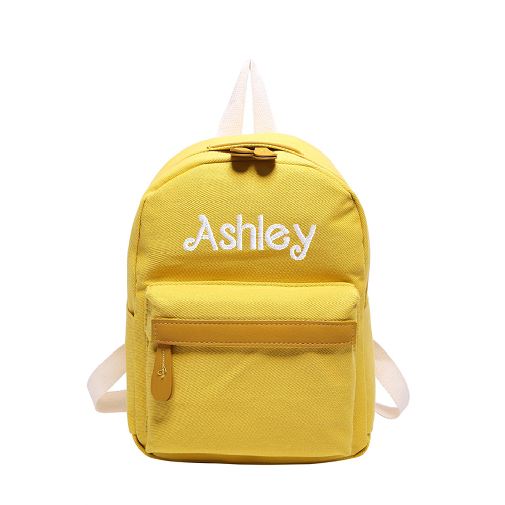 Personalized Embroidery Kids Classic Canvas Backpack