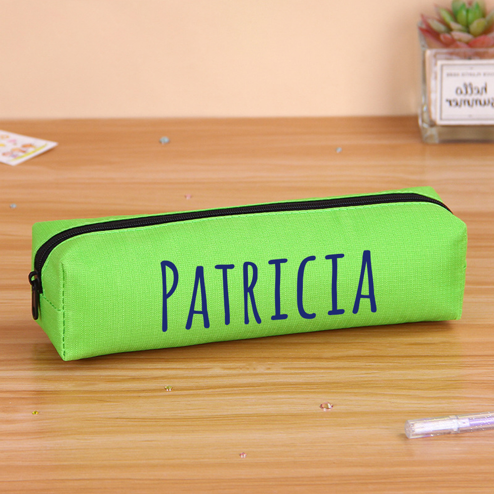Personalized Colorful Canvas Pencil Bag