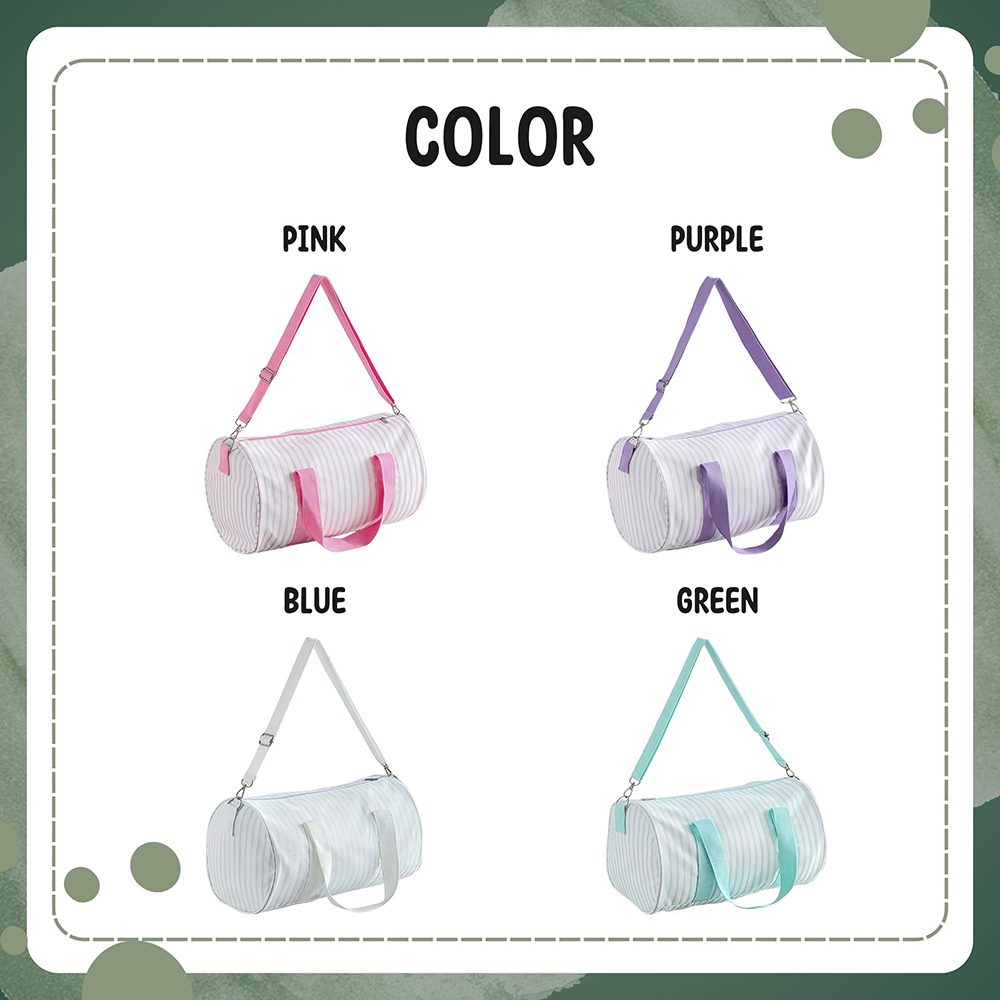 Personalized Embroidery Kids Striped Ballet Bag