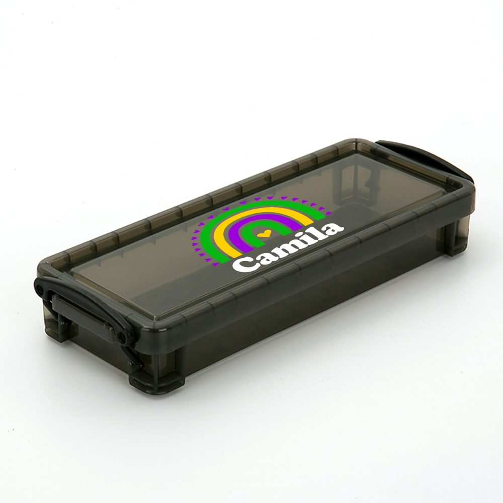 Personalized Colourful Back to School Supplies Crayon Box