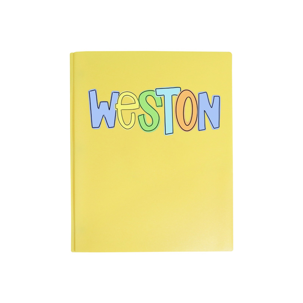 Personalized Back To School Colourful Folder
