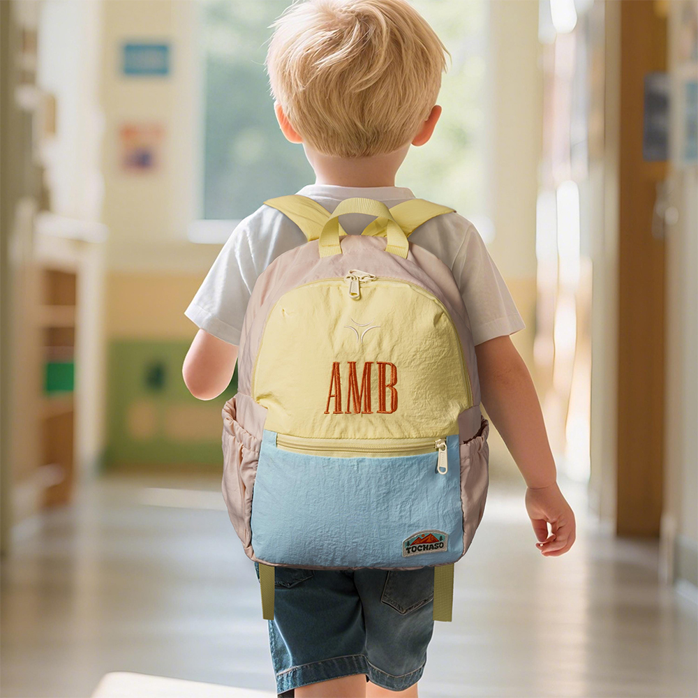 Personalized Embroidery Kids Colorful Ultralight Backpack