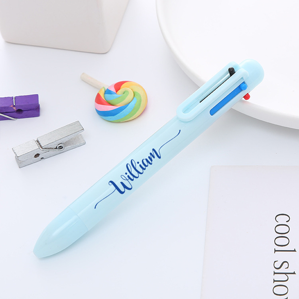 Personalized Multi Purpose 6 Colors Business Pens