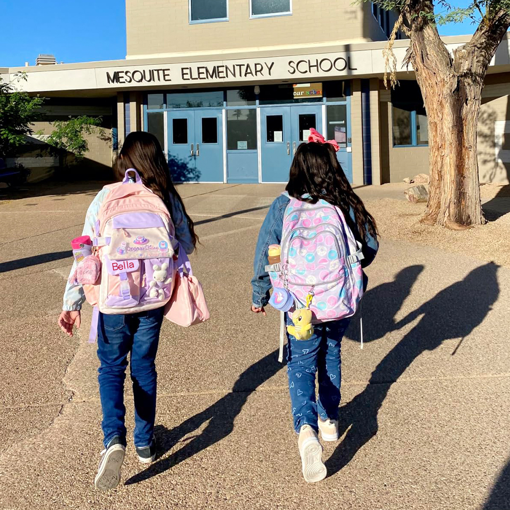 Personalized Upgraded Girls Backpack with Plush Bunny