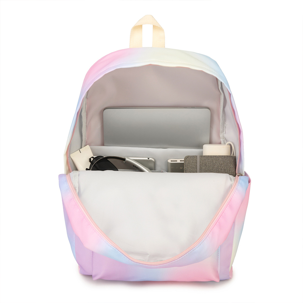 Personalized Colorful Tie-Dye 3 in 1 School Backpack Set