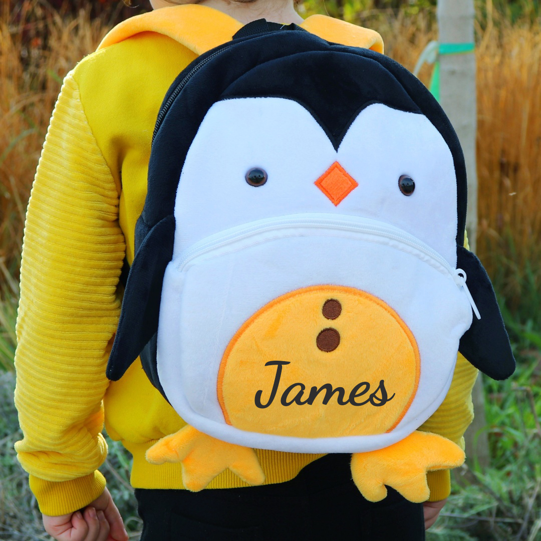 Personalized Cute Penguin Animals Toddler Backpack