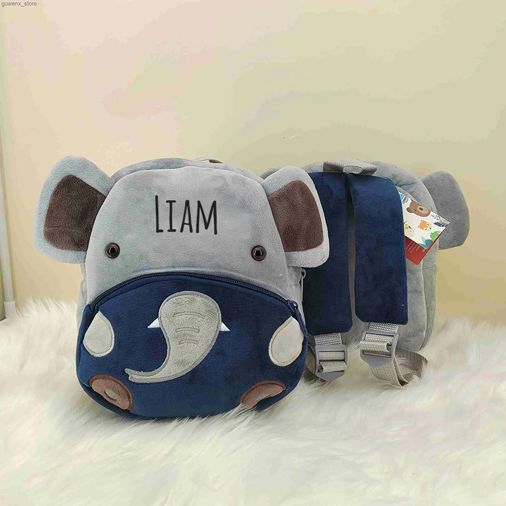 Personalized Cute Elephant Animals Toddler Backpack