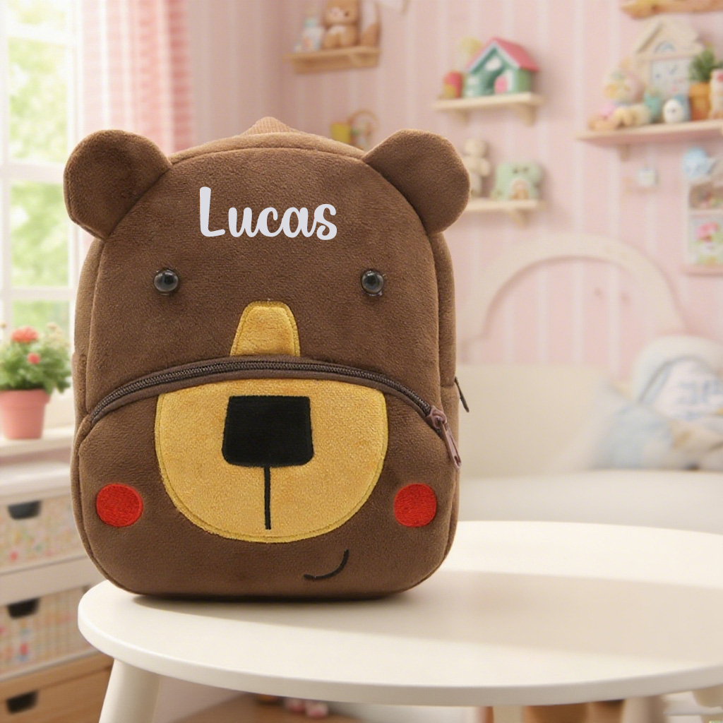Personalized Cute Bear Animals Toddler Backpack