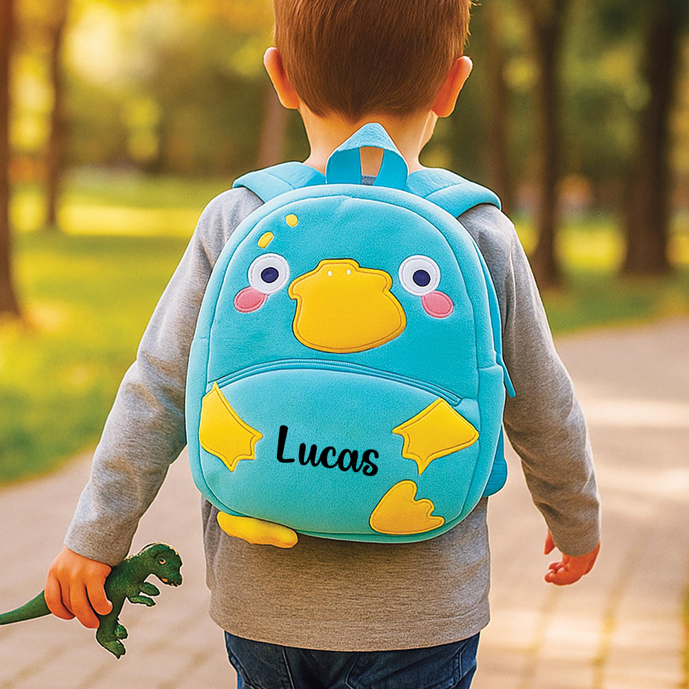 Personalized Cute Platypus Animals Toddler Backpack