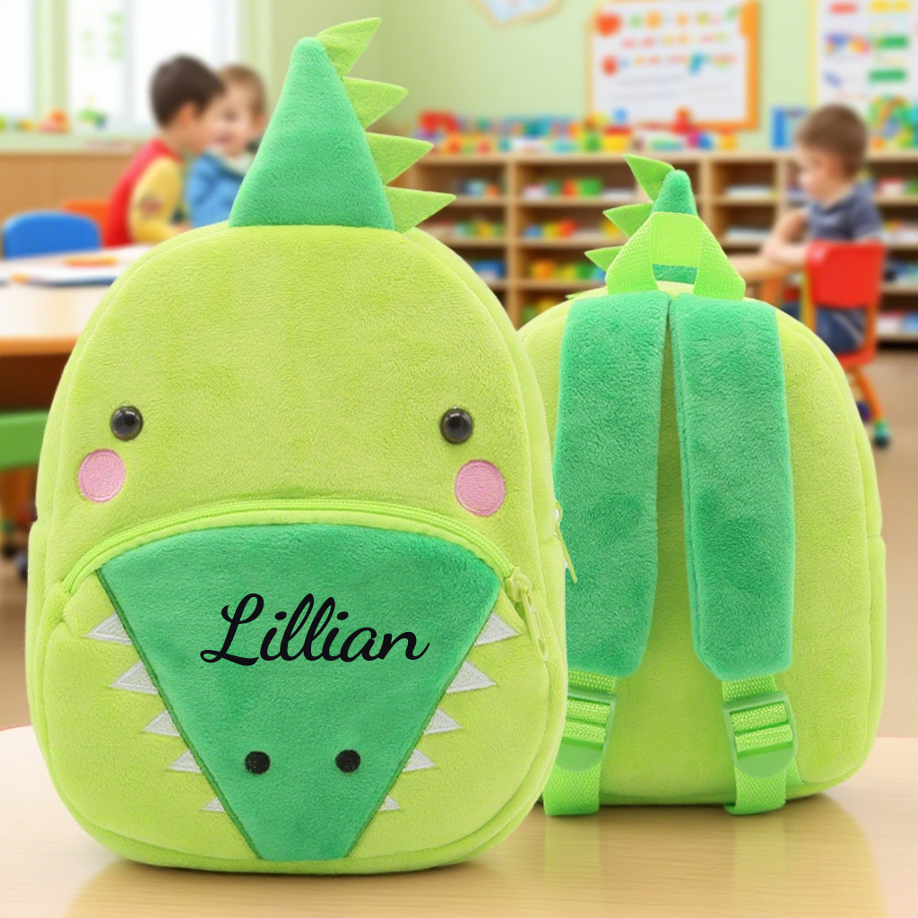 Personalized Cute Crocodile Animals Toddler Backpack