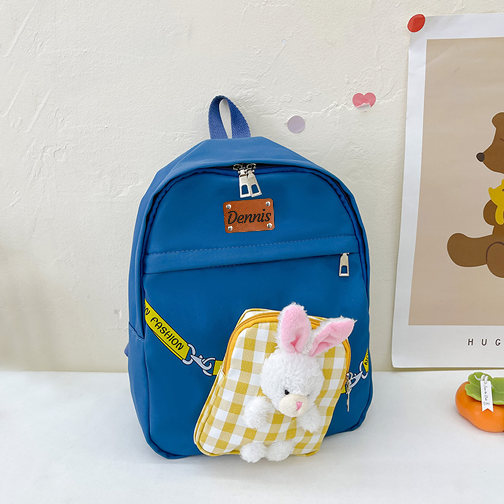 Personalized Kids Lovely Bunny School Backpack