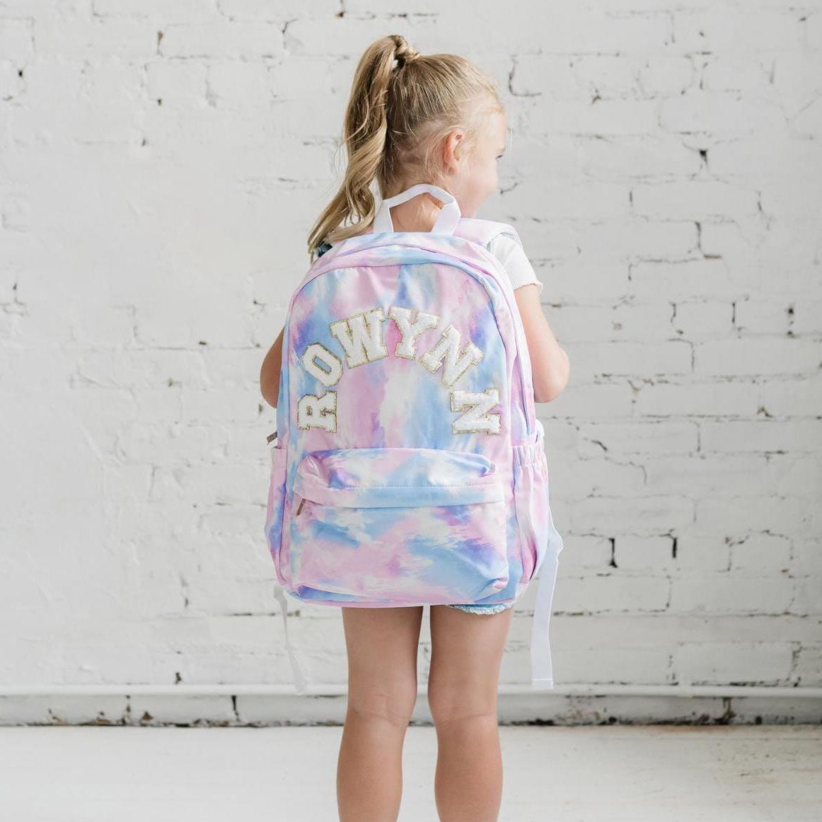 Personalized Lovely Tie-Dye 3 in 1 School Backpack Set