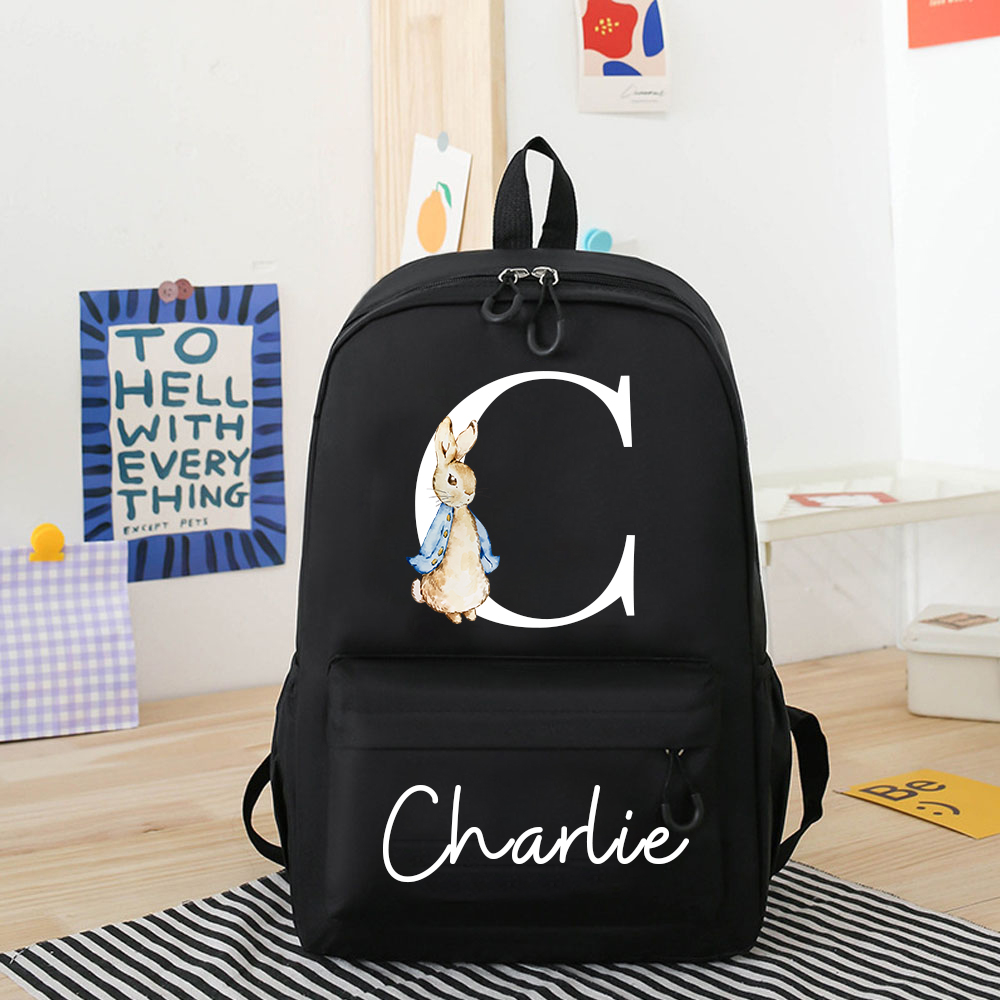 Personalized Color Easter Bunny Backpack