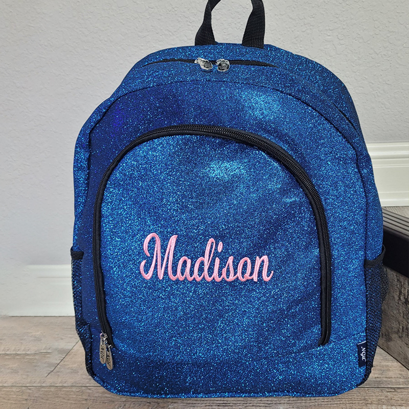 Personalized Embroidery Kid Glitter Backpack