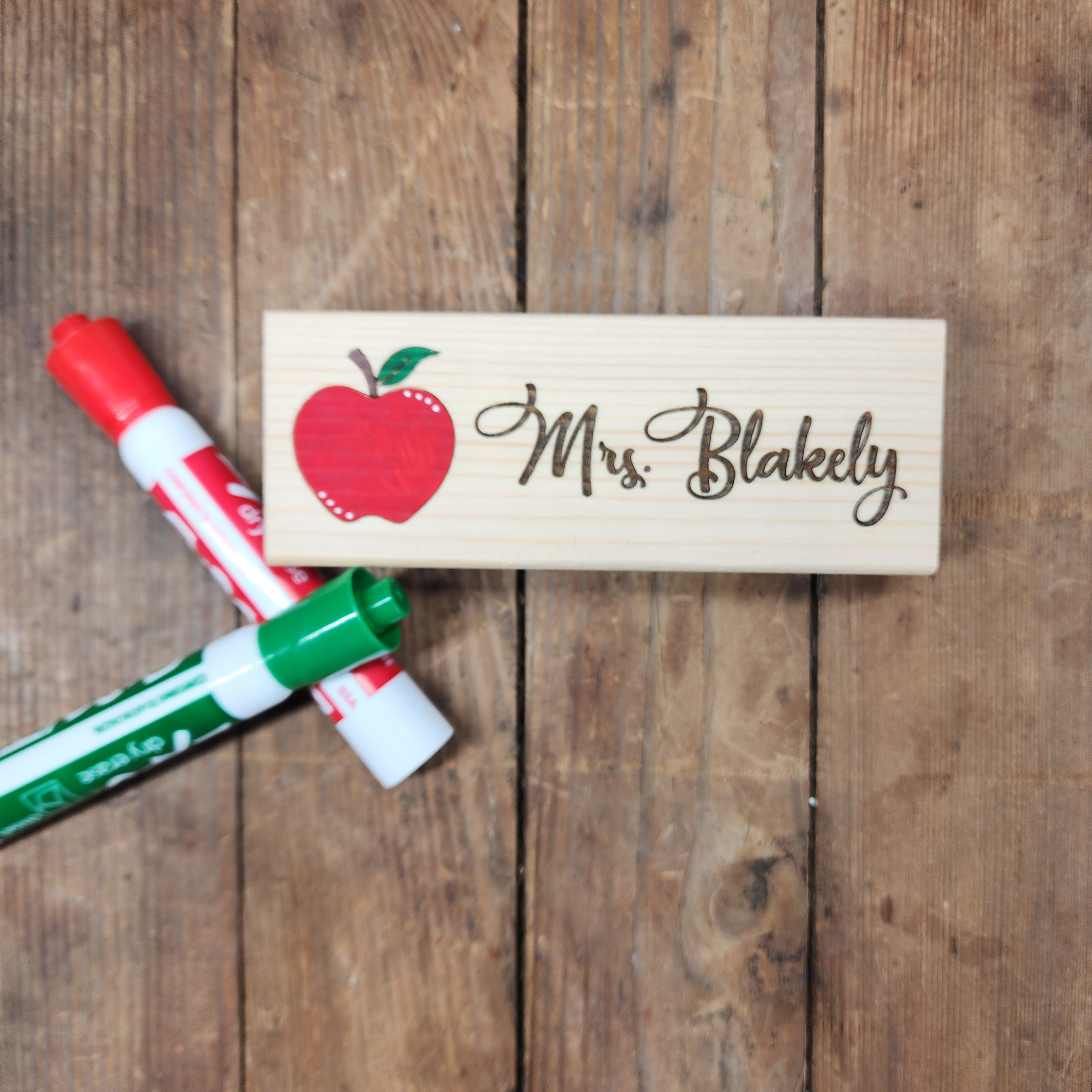 Personalized Teacher Whiteboard/Chalkboard Eraser Gift Set