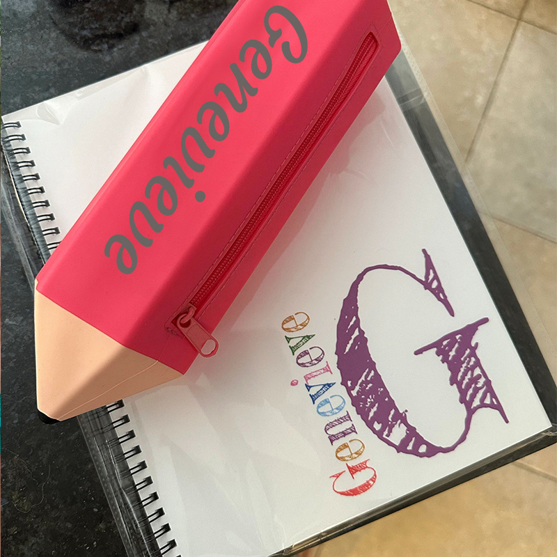 Personalized Kids Silicone Pencil Shaped Case