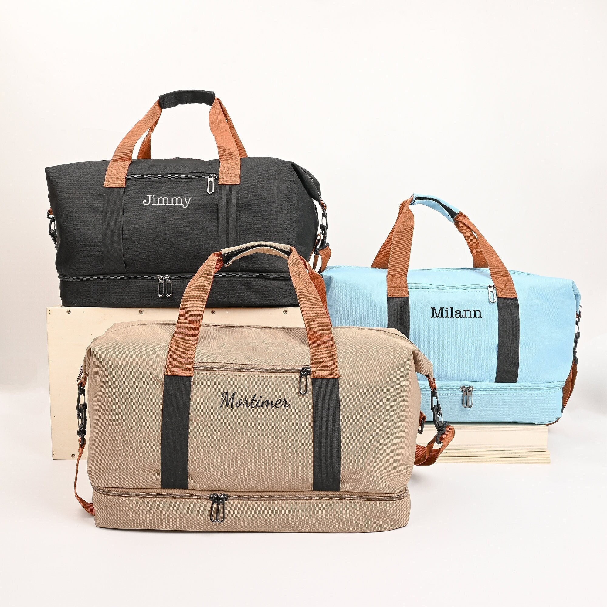 Personalized Embroidery Oxford Fabric Duffle Bag