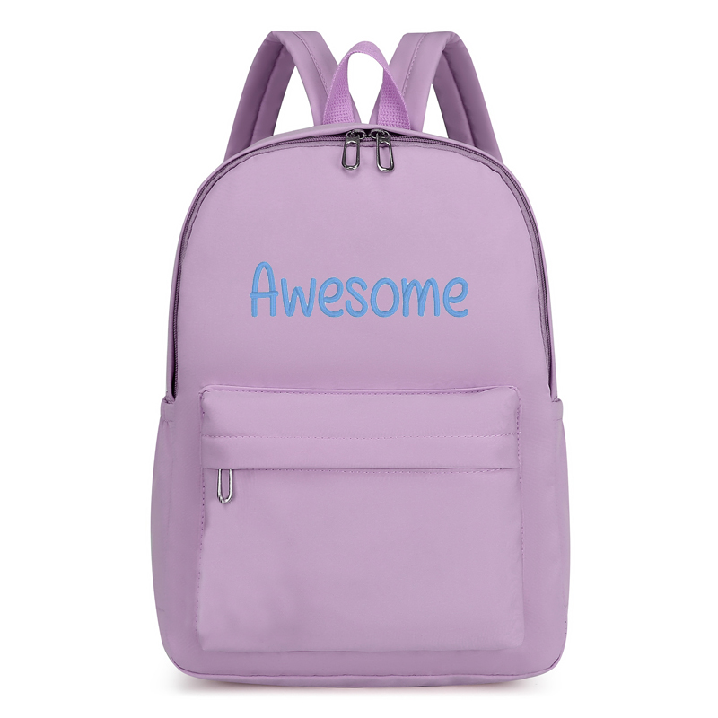 Personalized Embroidery Kids Color School Backpack