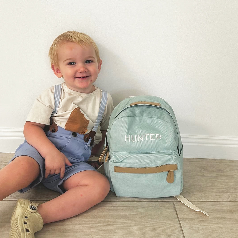 Personalized Embroidery Kids Classic Canvas Backpack